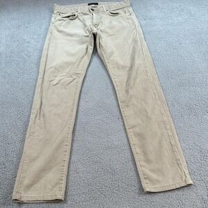 Zara Man Pants Mens 32 Beige Slim Fit Casual Jeans Five Pocket Stretch Turkey